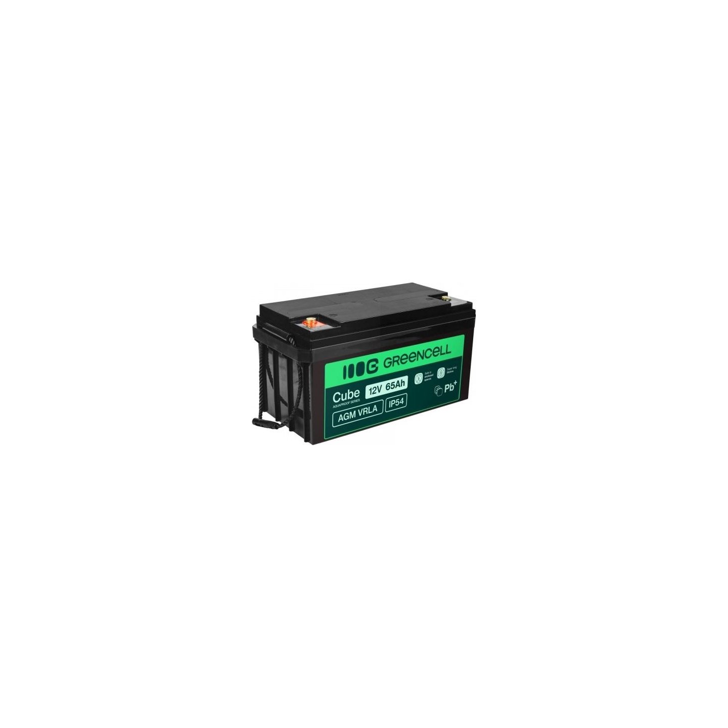 Green Cell Battery AGM VRLA 12V 65Ah IP54