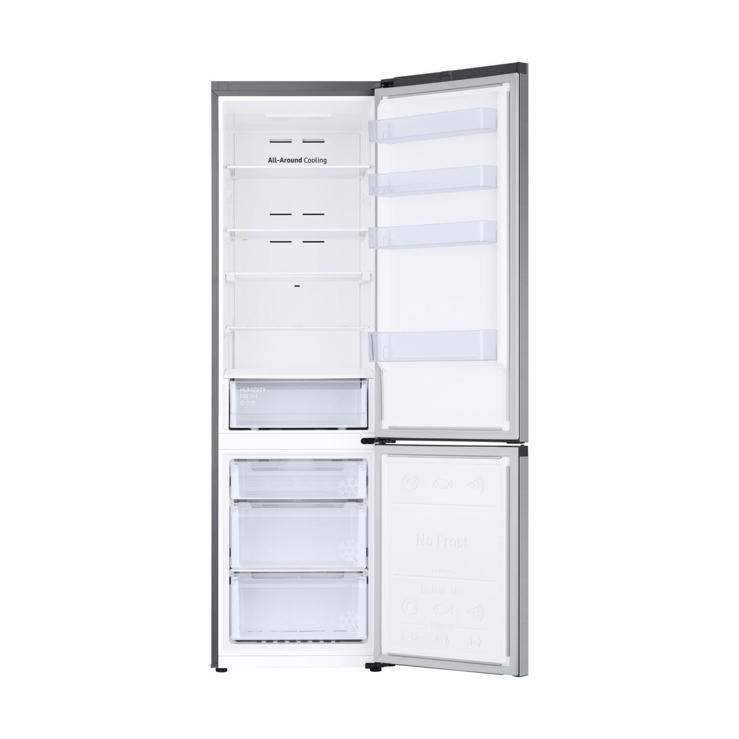 Samsung Refrigerator RB38C671DSA/EF, height 203cm, 390l, Energy class D, freezer 114l, fridge 276l / RB38C671DSA/EF?/DAMAGE