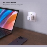 Fixed GaN Network Charger Mini with 2xUSB-C and USB output, PD support, 100 W, white | FIXCG100M-2C1A-WH