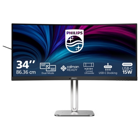 Philips 34B2U5900C/00 34" DUAL Mode Curved Business monitor 21:9/5120x2160/350cdm2/2ms/DP HDMI USB-C | Philips | 34B2U5900C/00 |