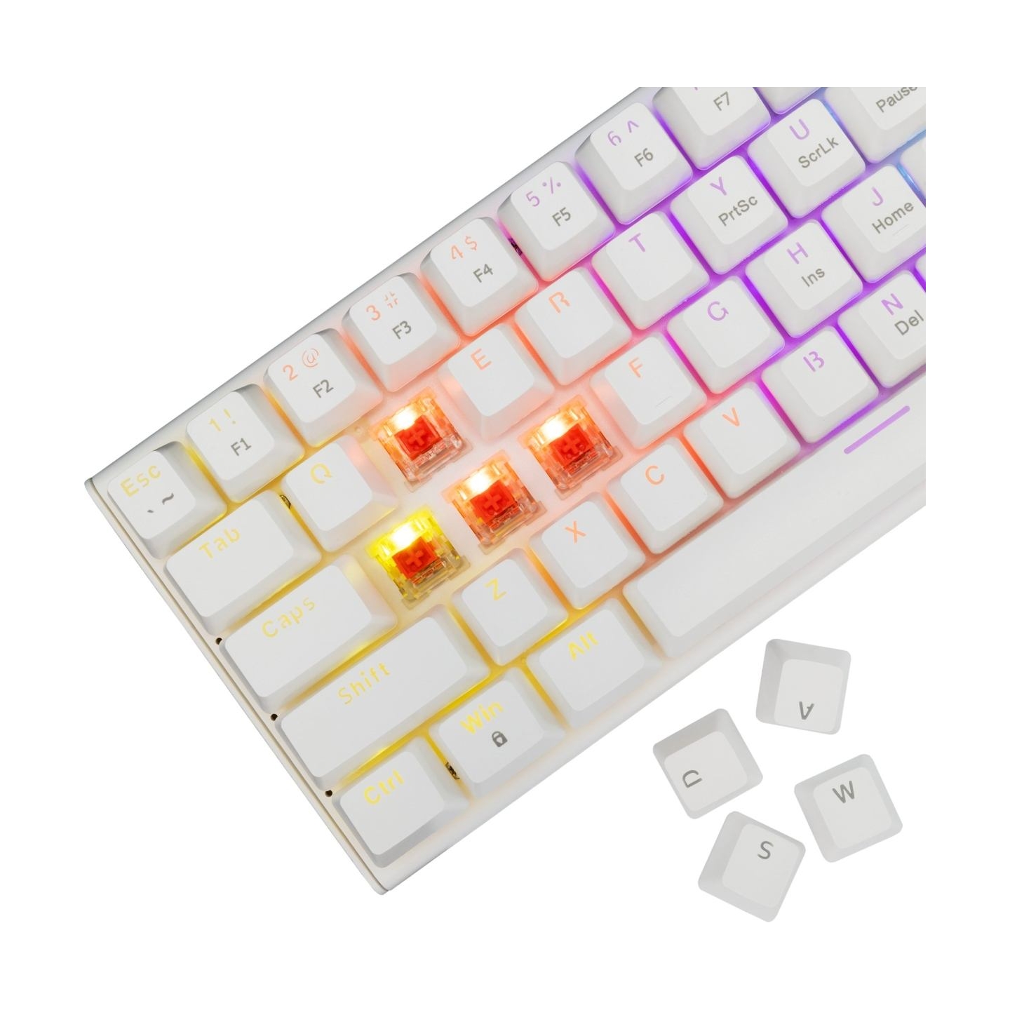 White Shark GK-002211V2  Wakizashi 2 White US Red Switches