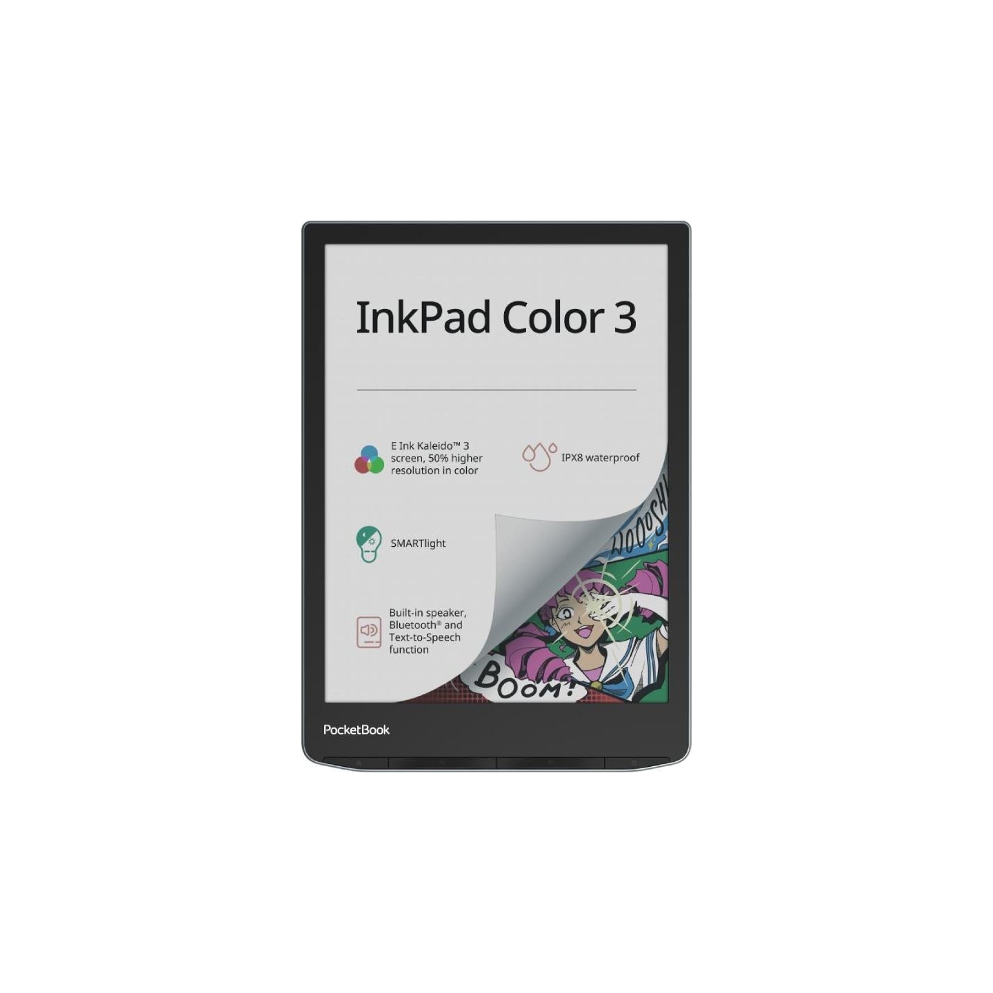 Pocketbook E-Reader|POCKETBOOK|InkPad Color 3|7.8"|1872x1404|1xUSB-C|Wireless LAN|Bluetooth|PB743K3-1-WW