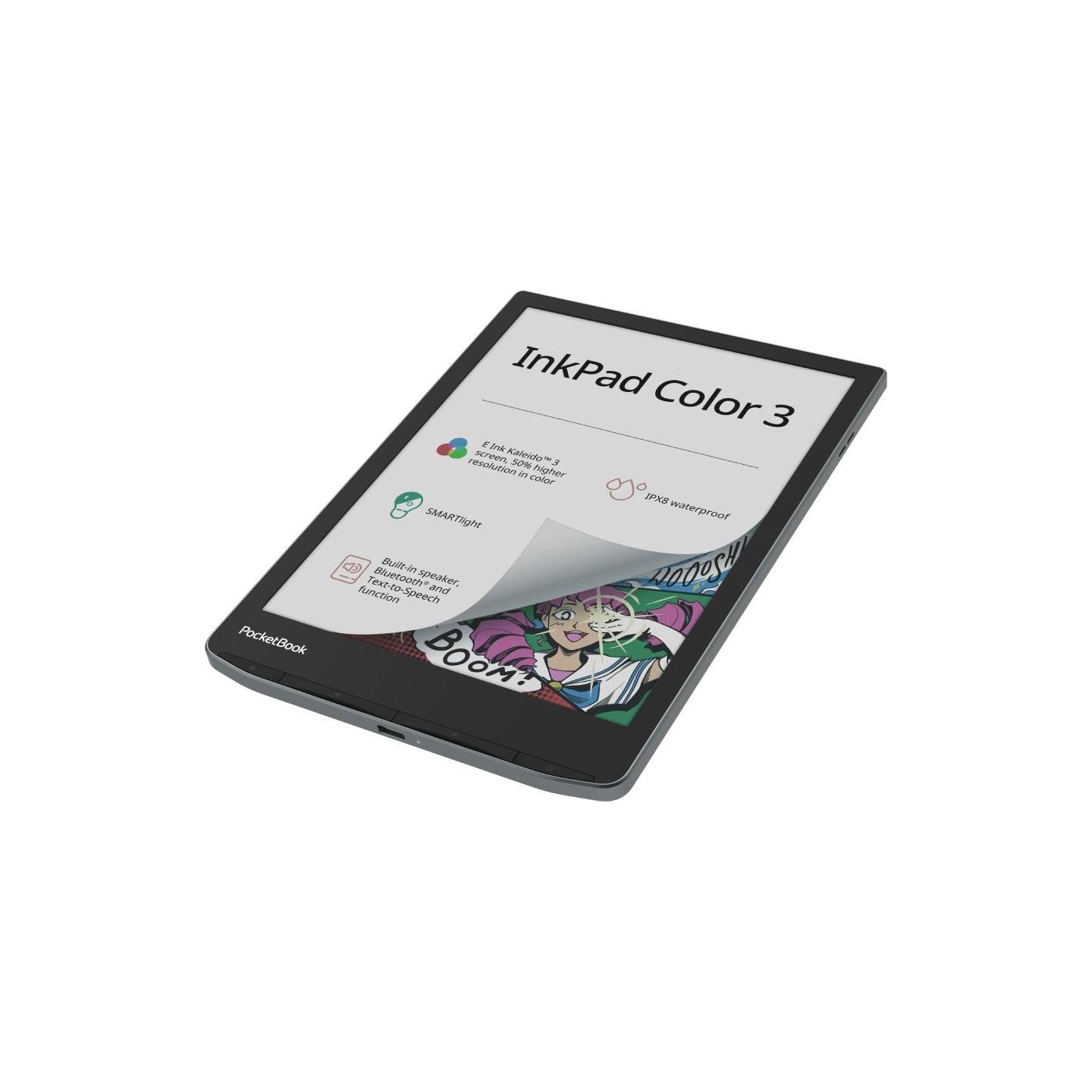 Pocketbook E-Reader|POCKETBOOK|InkPad Color 3|7.8"|1872x1404|1xUSB-C|Wireless LAN|Bluetooth|PB743K3-1-WW
