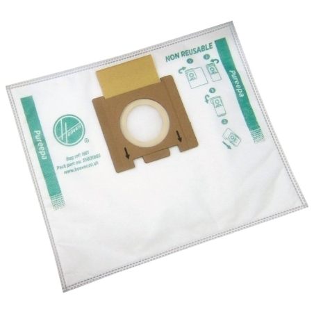 Hoover | Pure Epa microfiber Vacuum cleaner bags | H81, | White