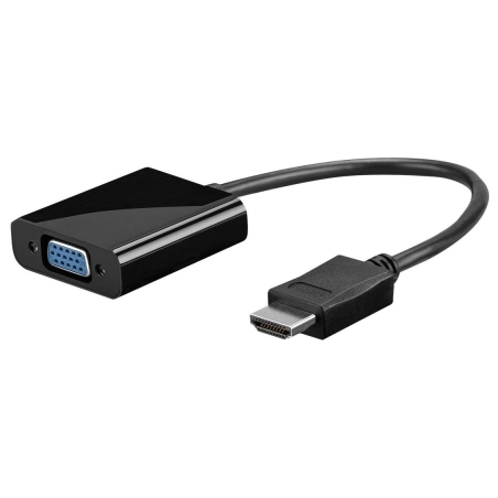 Goobay | HDMI/VGA adapter, nickel plated | 68793 | Black | HDMI male (type A) | VGA female (15-pin)