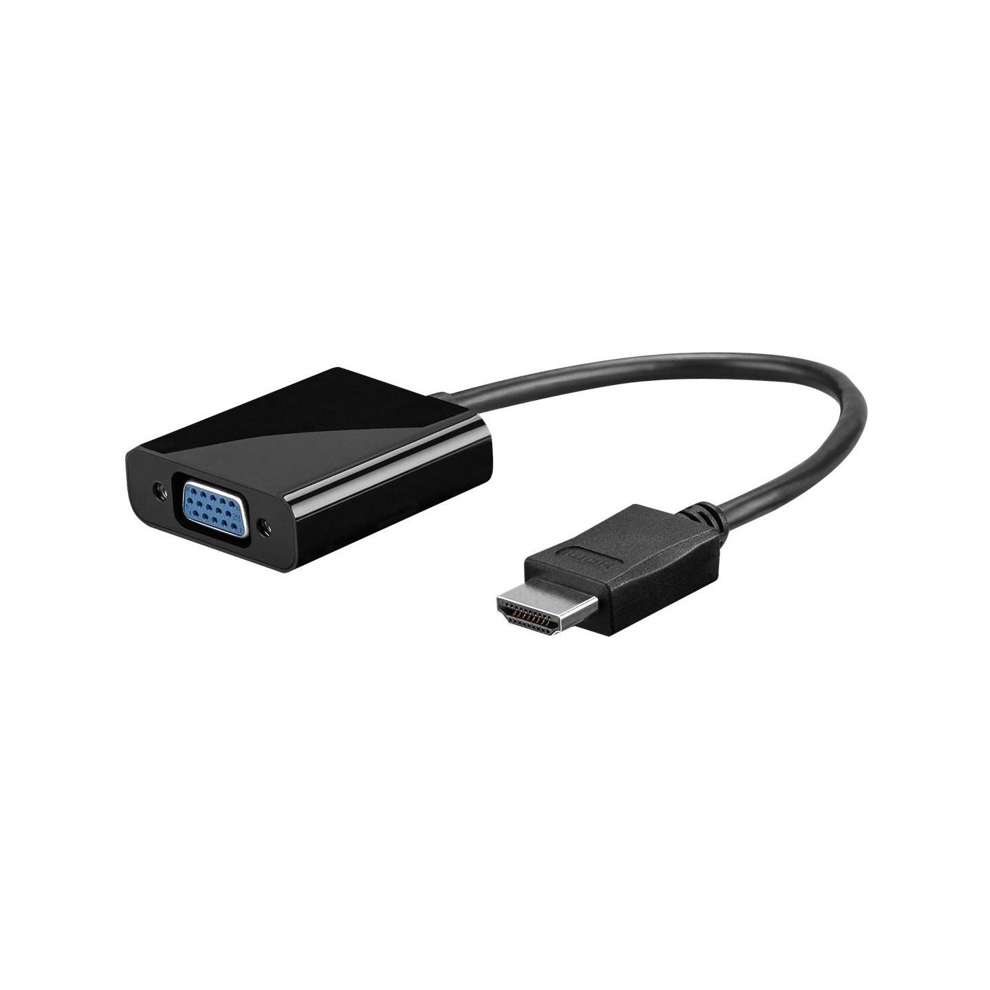 Goobay | HDMI/VGA adapter, nickel plated | 68793 | Black | HDMI male (type A) | VGA female (15-pin)