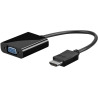 Goobay | HDMI/VGA adapter, nickel plated | 68793 | Black | HDMI male (type A) | VGA female (15-pin)