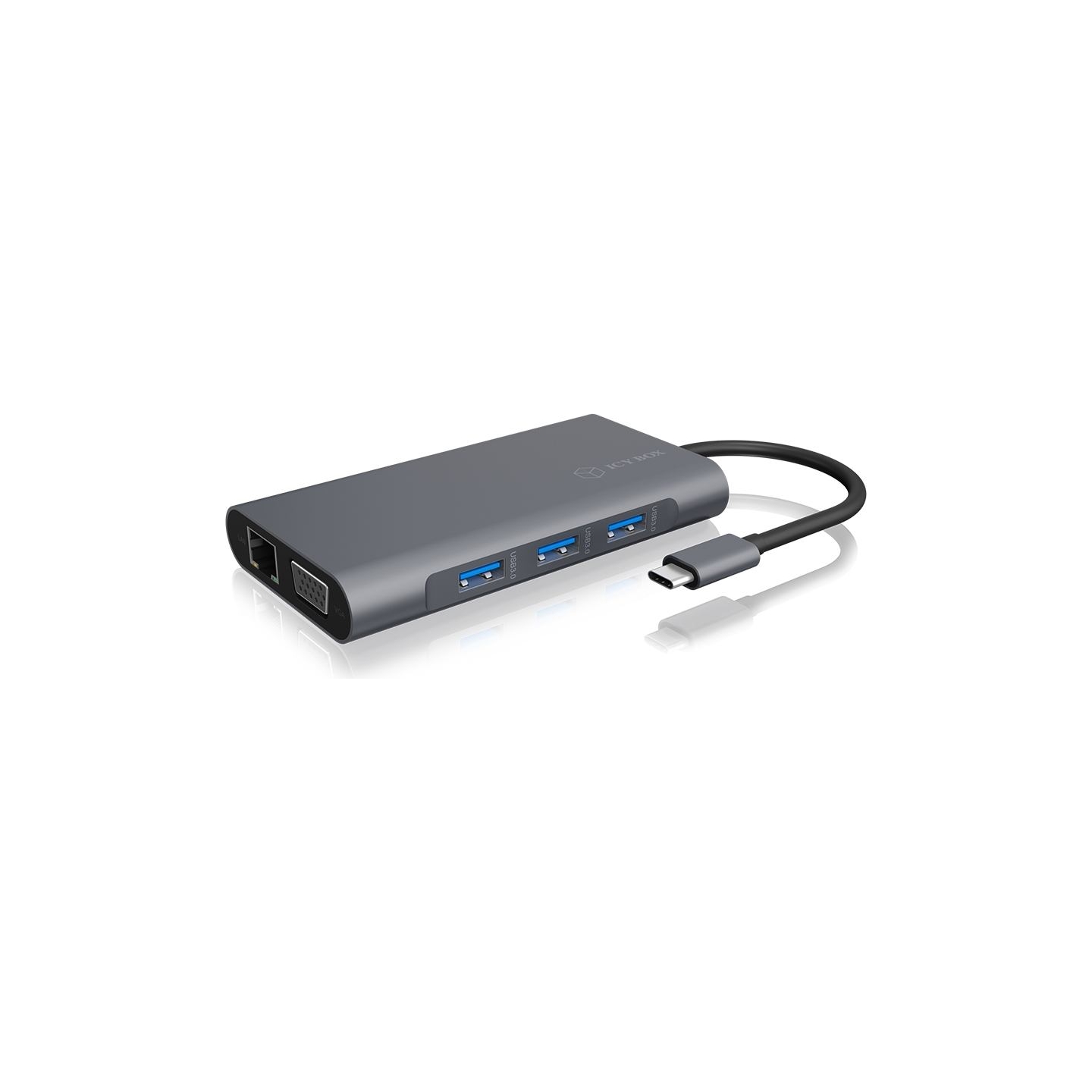 Raidsonic Icy Box IB-DK4040-CPD USB Type-C™ DockingStation with two video interfaces | Raidsonic