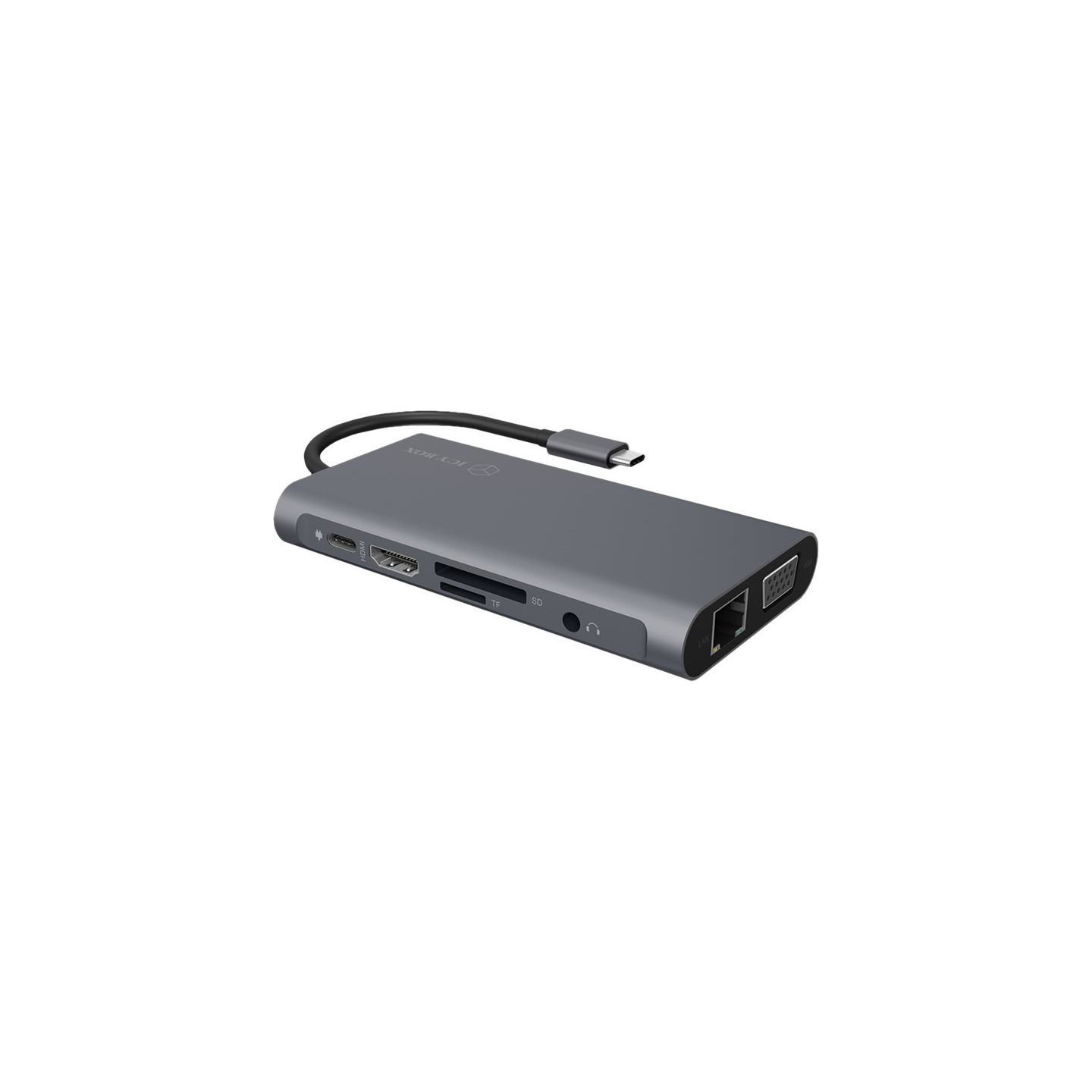 Raidsonic Icy Box IB-DK4040-CPD USB Type-C™ DockingStation with two video interfaces | Raidsonic