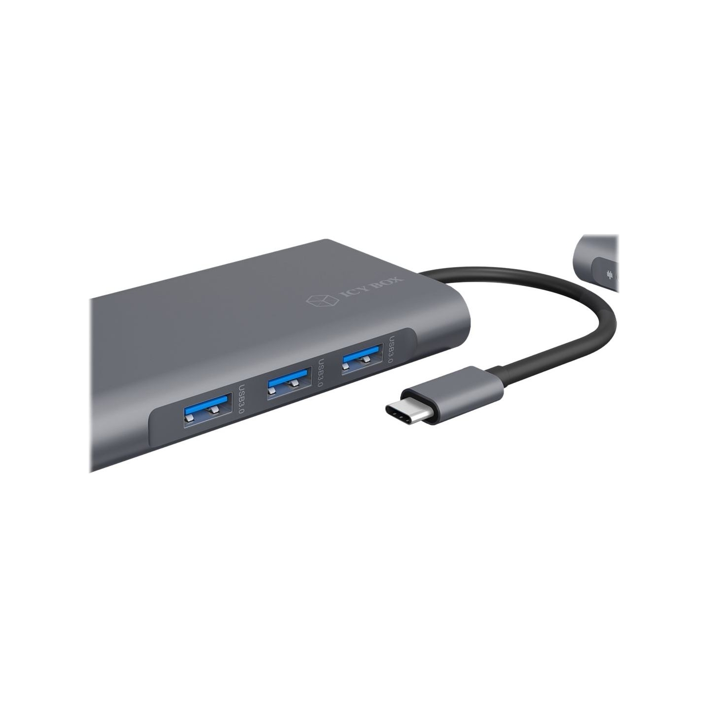 Raidsonic Icy Box IB-DK4040-CPD USB Type-C™ DockingStation with two video interfaces | Raidsonic