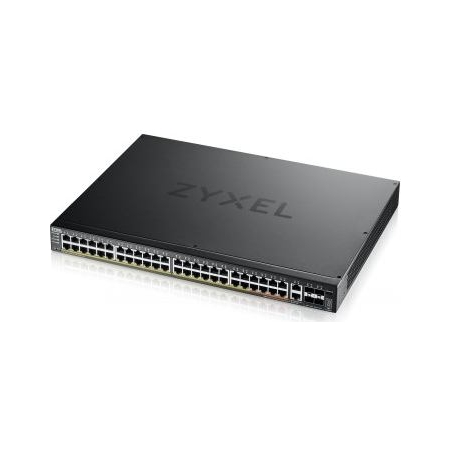 Zyxel XGS2220-54FP, L3 ACCESS SWITCH, 960W POE, 40XPOE+/10XPOE++, 48X1G RJ45 2X10MG RJ45, 4X10G SFP+ UPLINK, INCL. 1 YR NEBULAFL