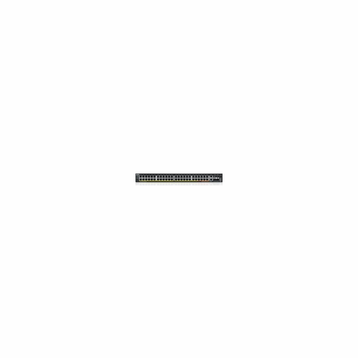 Zyxel XGS2220-54FP, L3 ACCESS SWITCH, 960W POE, 40XPOE+/10XPOE++, 48X1G RJ45 2X10MG RJ45, 4X10G SFP+ UPLINK, INCL. 1 YR NEBULAFL