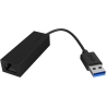 Raidsonic | USB 3.0 (A-Type) to Gigabit Ethernet Adapter | IB-AC501a