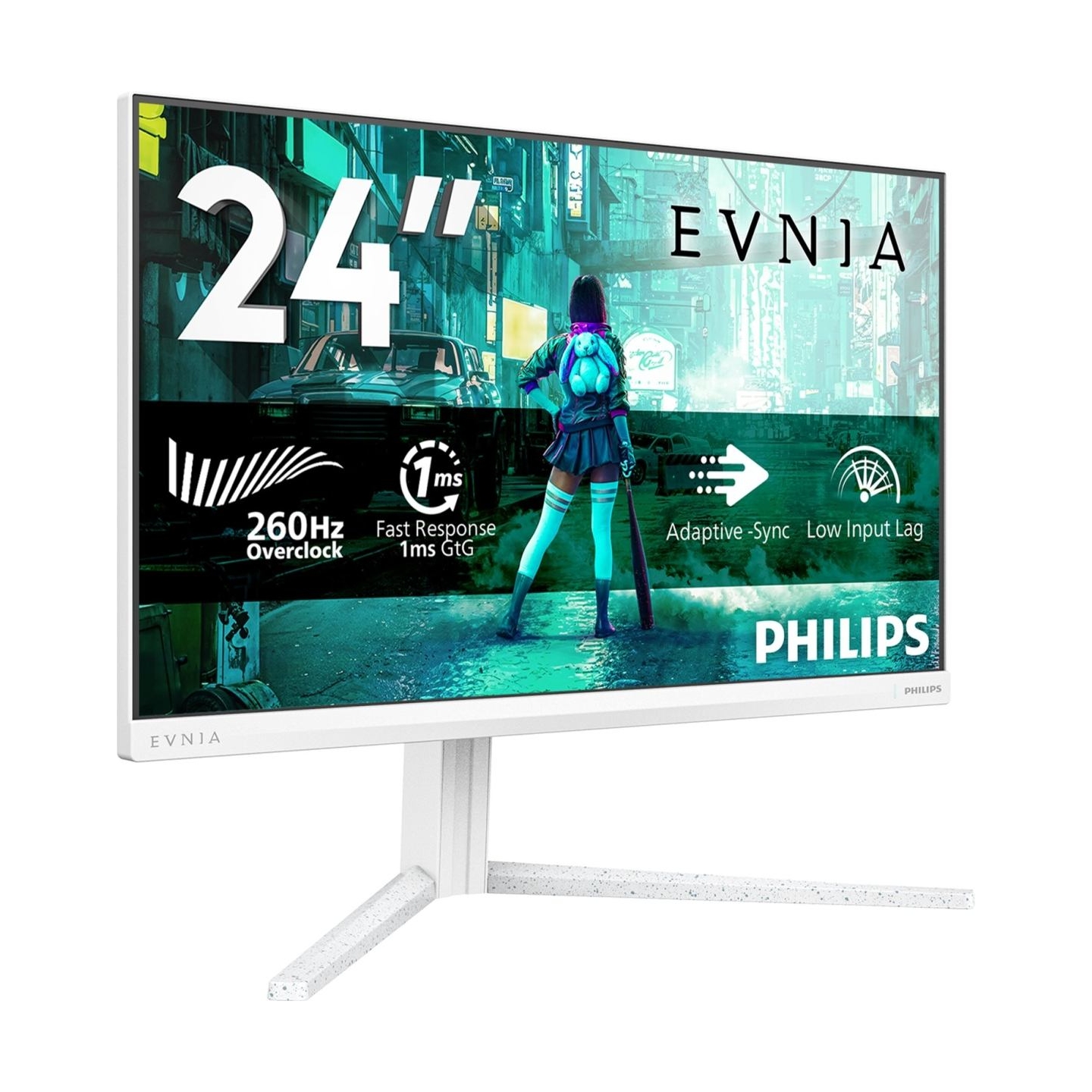 Philips Evnia 24M2N3201P/00 | 24 " | Fast IPS | FHD | 16:9 | 260 Hz | 1 ms | 1920 x 1080 pixels | 300 cd/m² | HDMI ports quantit