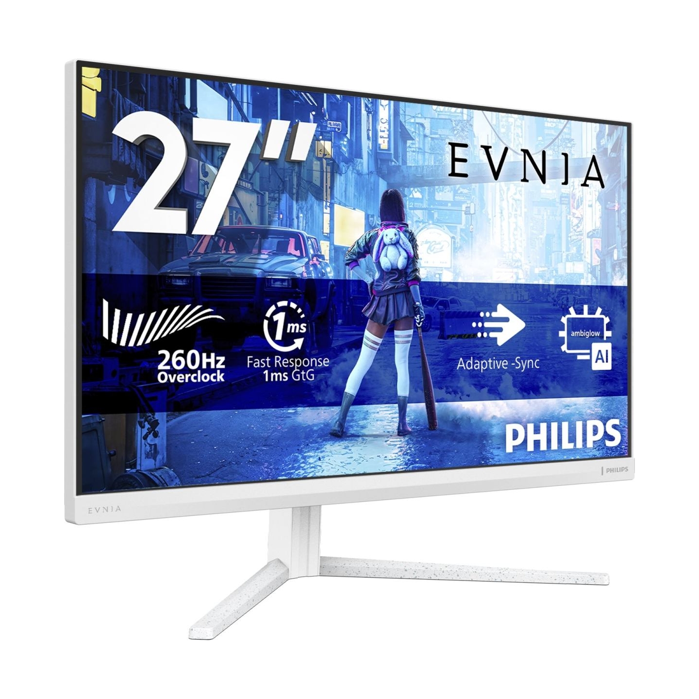 Philips 27M2N5201P/00 | 27 " | Fast IPS | FHD | 16:9 | 260 Hz | 1 ms | 1920 x 1080 pixels | 300 cd/m² | HDMI ports quantity 2 | 