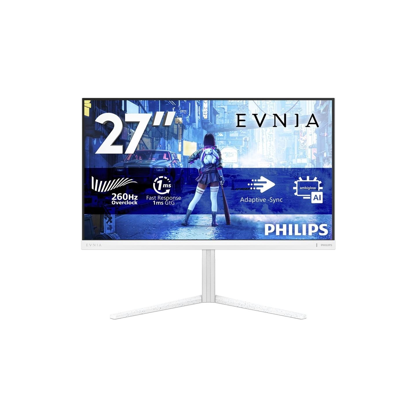 Philips 27M2N5201P/00 | 27 " | Fast IPS | FHD | 16:9 | 260 Hz | 1 ms | 1920 x 1080 pixels | 300 cd/m² | HDMI ports quantity 2 | 