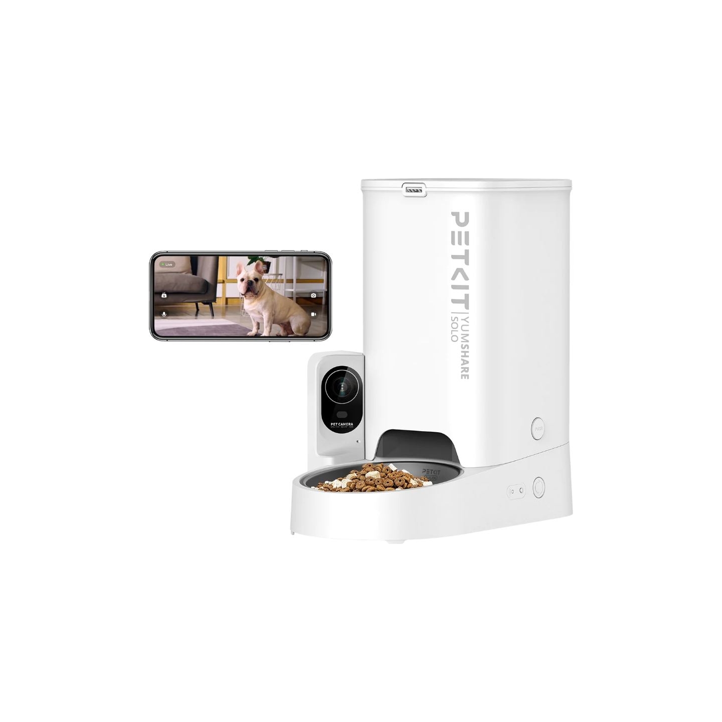 Petkit | Feeder with Camera | P571 YumShare Solo | Capacity 3 L | White