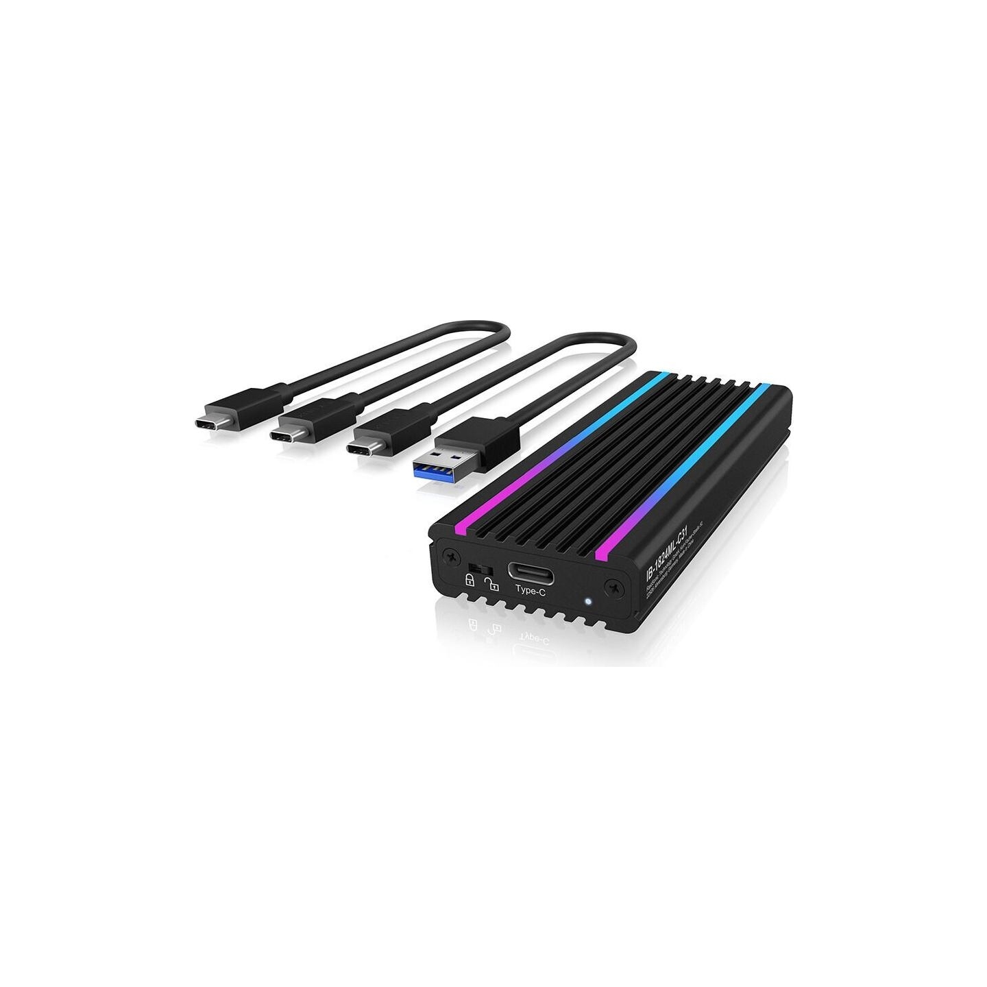 Raidsonic | Icy box | IB-1824ML-C31 Enclosure for 1x NVMe