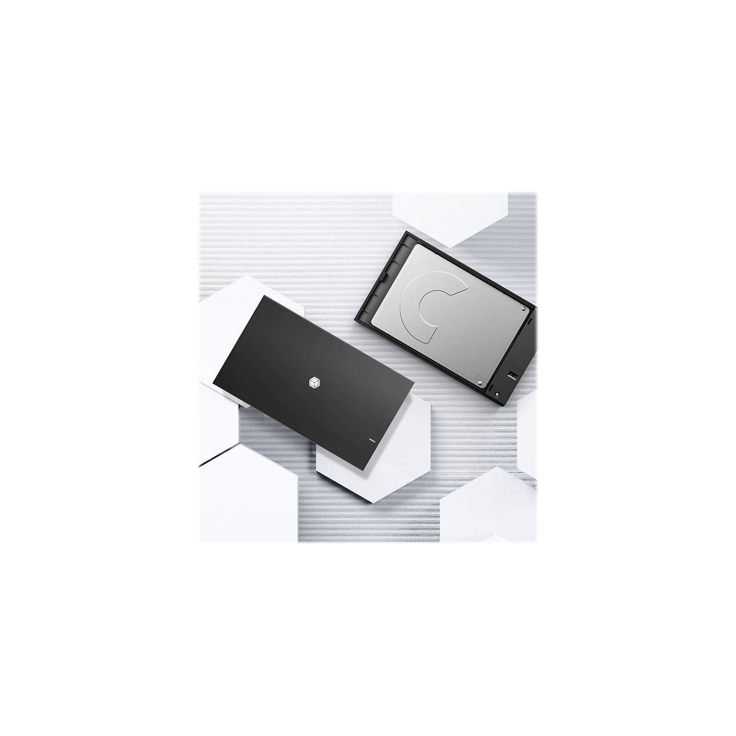 Raidsonic | ICY BOX | IB-200T-C3 Enclosure for 1x SSD/HHD with USB 3.2 Gen 1 Type-A/Type-C combi-cable | 1 x 2.5 "SATA I, II, II