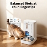 Petkit YumShare Dual-hopper 2 Automatic Feeder with Camera | Capacity 5 L | Material ABS, 304 stainless steel | White