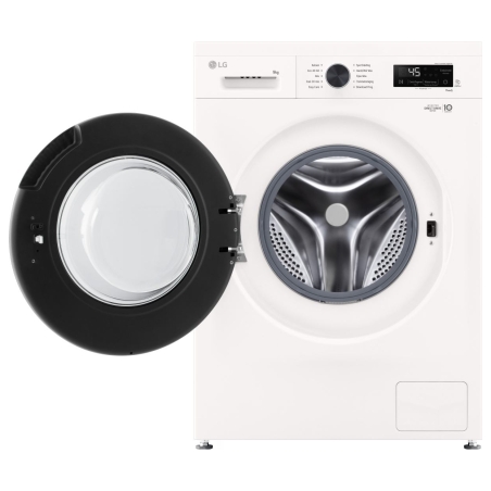 LG Washing machine | F4X1009NWB | Energy efficiency class A | Front loading | Washing capacity 9 kg | 1400 RPM | Depth 55 cm | W