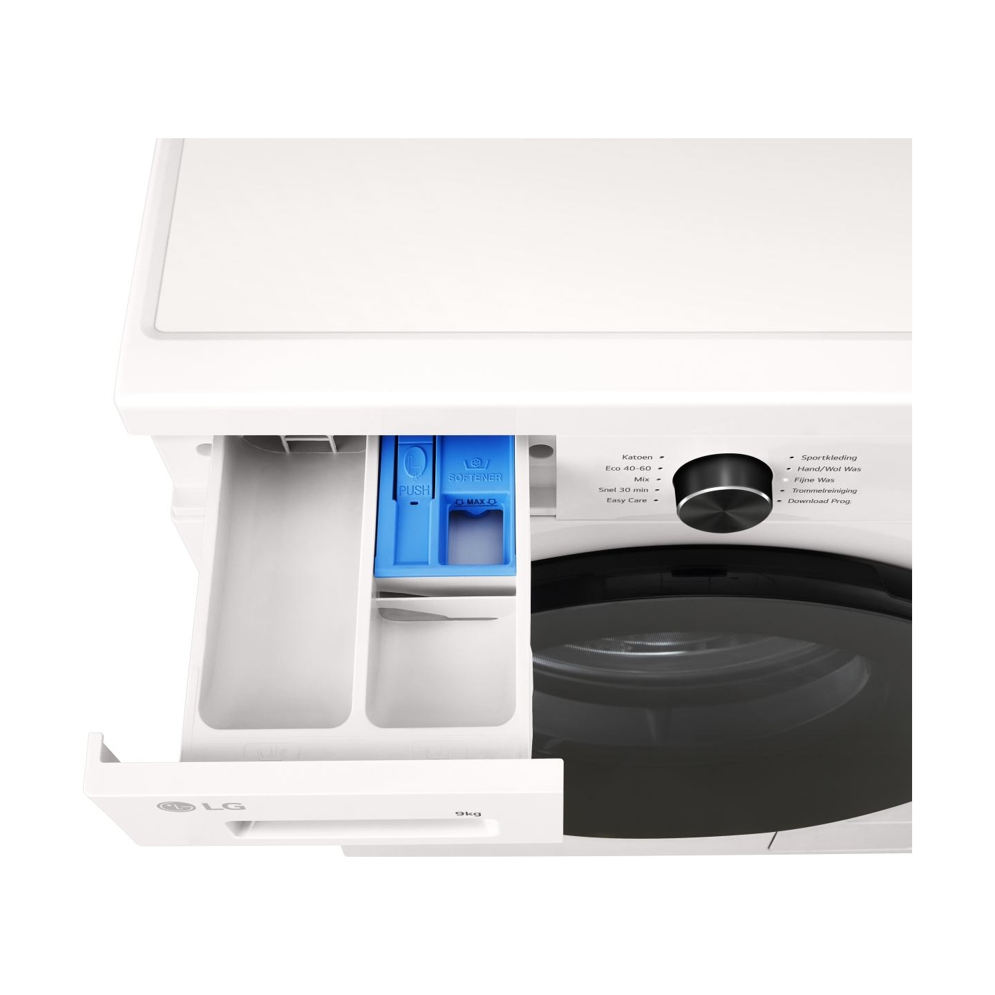 LG Washing machine | F4X1009NWB | Energy efficiency class A | Front loading | Washing capacity 9 kg | 1400 RPM | Depth 55 cm | W