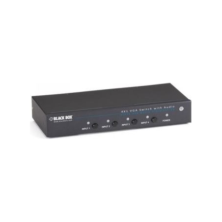 Black Box BLACKBOX VGA SWITCHES WITH SERIAL AND AUDIO - 4 PORT