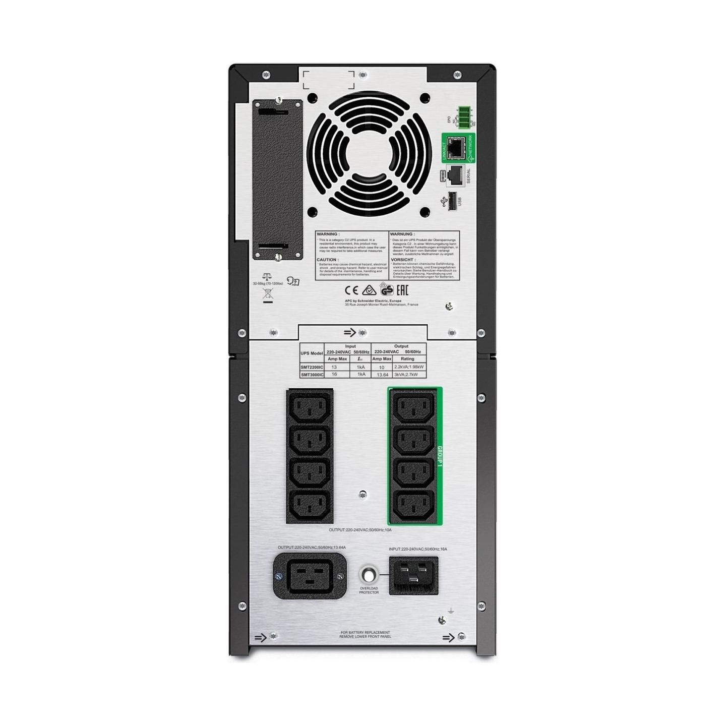 APC SmartConnect UPS SMT 3000 VA Tower