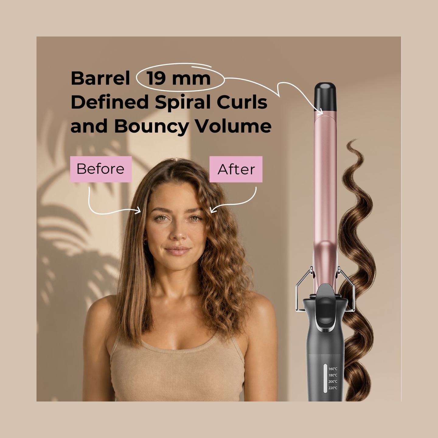 Ray Battler RB 6568 Curling Iron 19mm Diameter