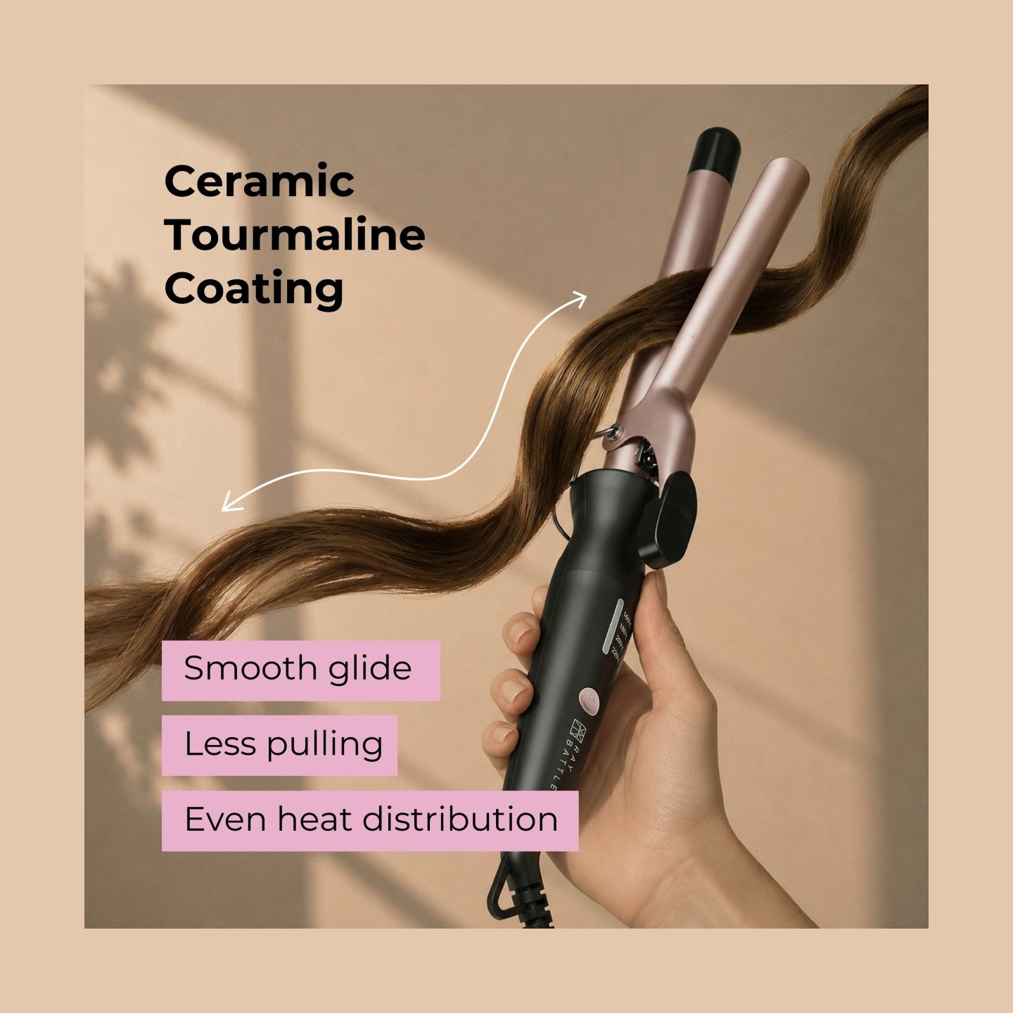 Ray Battler RB 6568 Curling Iron 19mm Diameter