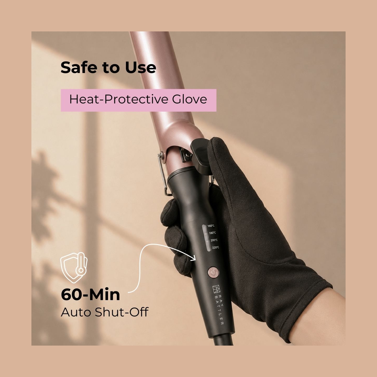 Ray Battler RB 6567 Curling Iron 32mm Diameter
