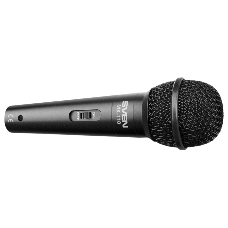 Sven Microphone SVEN MK-110 (wired, dynamic, metal, cable 4.0m, 6.3 / 3.5 mm jack, black)