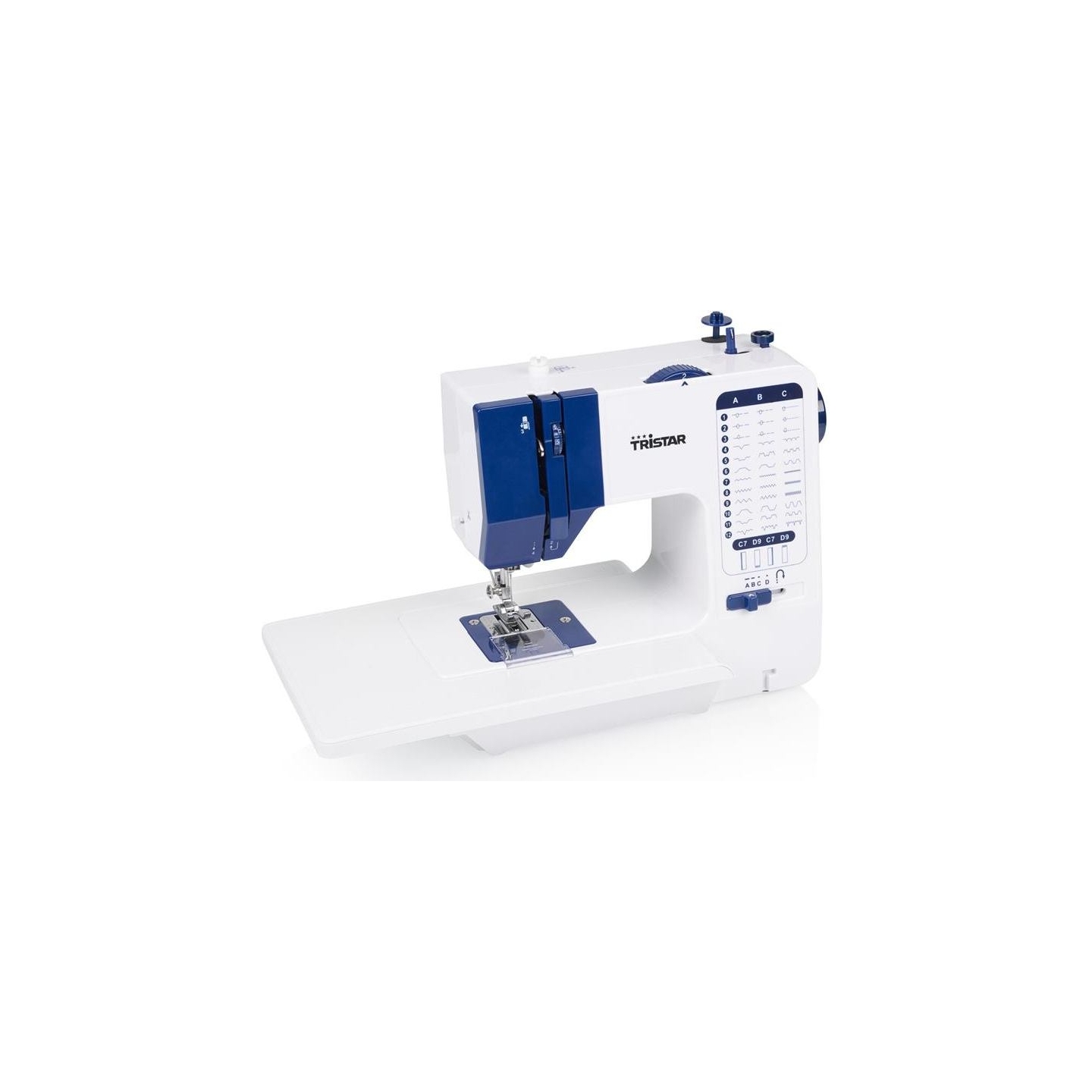 Tristar Sewing machine | SM-6005 | Number of stitches 38 | Number of buttonholes 1 | White/Blue