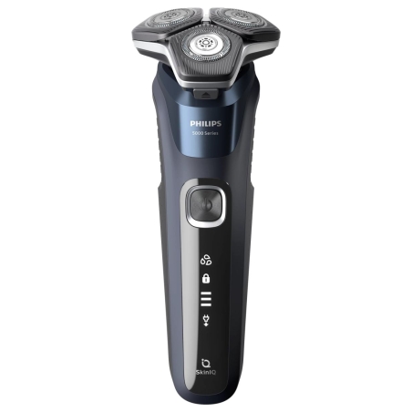 Philips Series 5000 wet and dry electric shaver S5885/35, SkinIQ, SteelPrecision blades, 360-D flexible heads, PowerAdapt Sensor