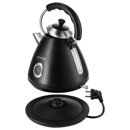 Gorenje | Kettle | K17CLBK | Electric | 2200 W | 1.7 L | Plastic/Metal | 360° rotational base | Black