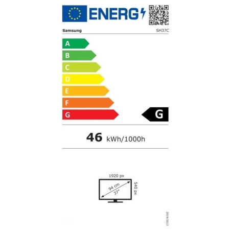 Samsung LH37SHCEBGBX 37inch 1920x540 FHD