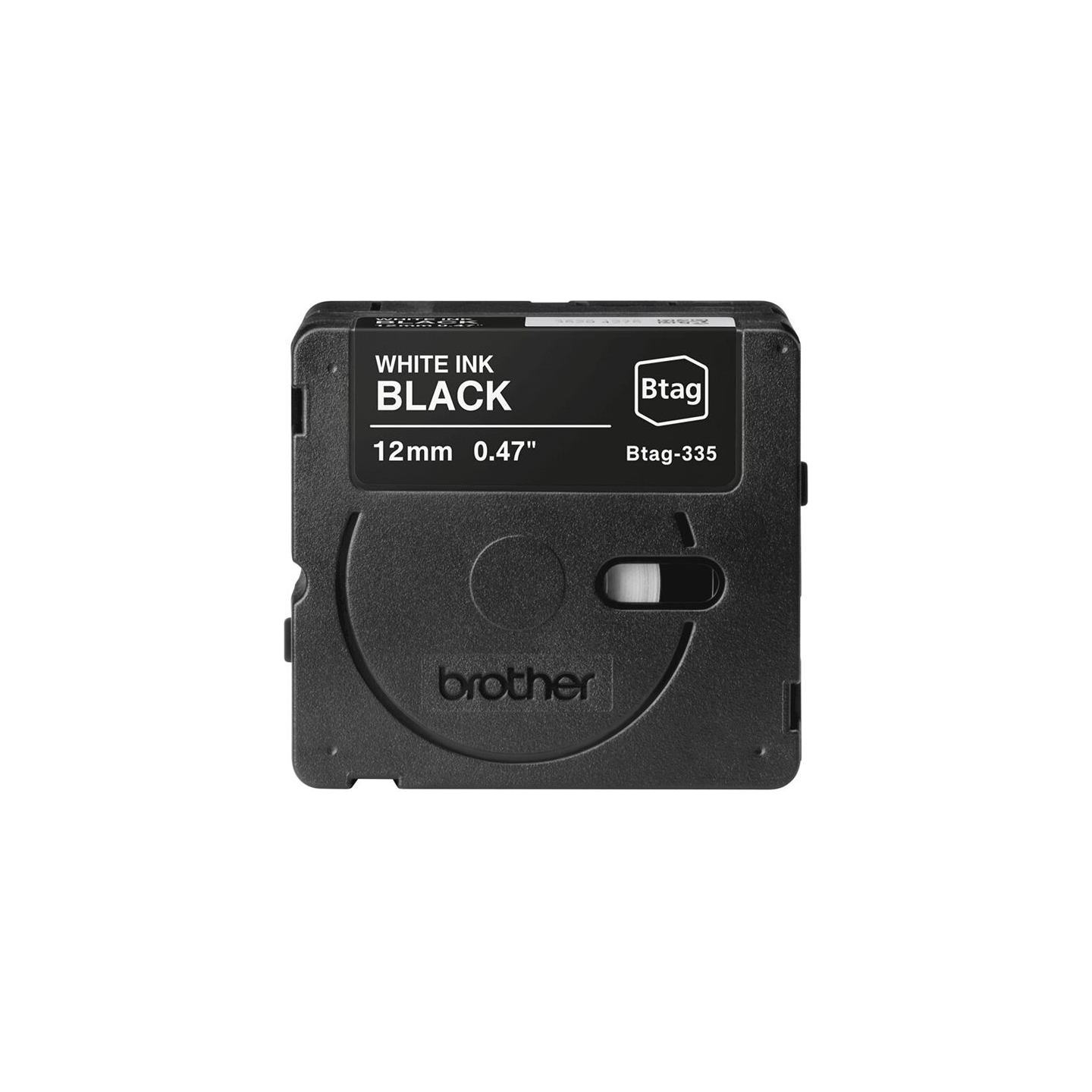 Brother BTAG-335 | White on Black | Btag