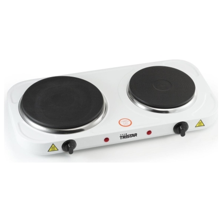 Tristar | Free standing table hob | KP-6245 | Number of burners/cooking zones 2 | Rotary | White | Electric