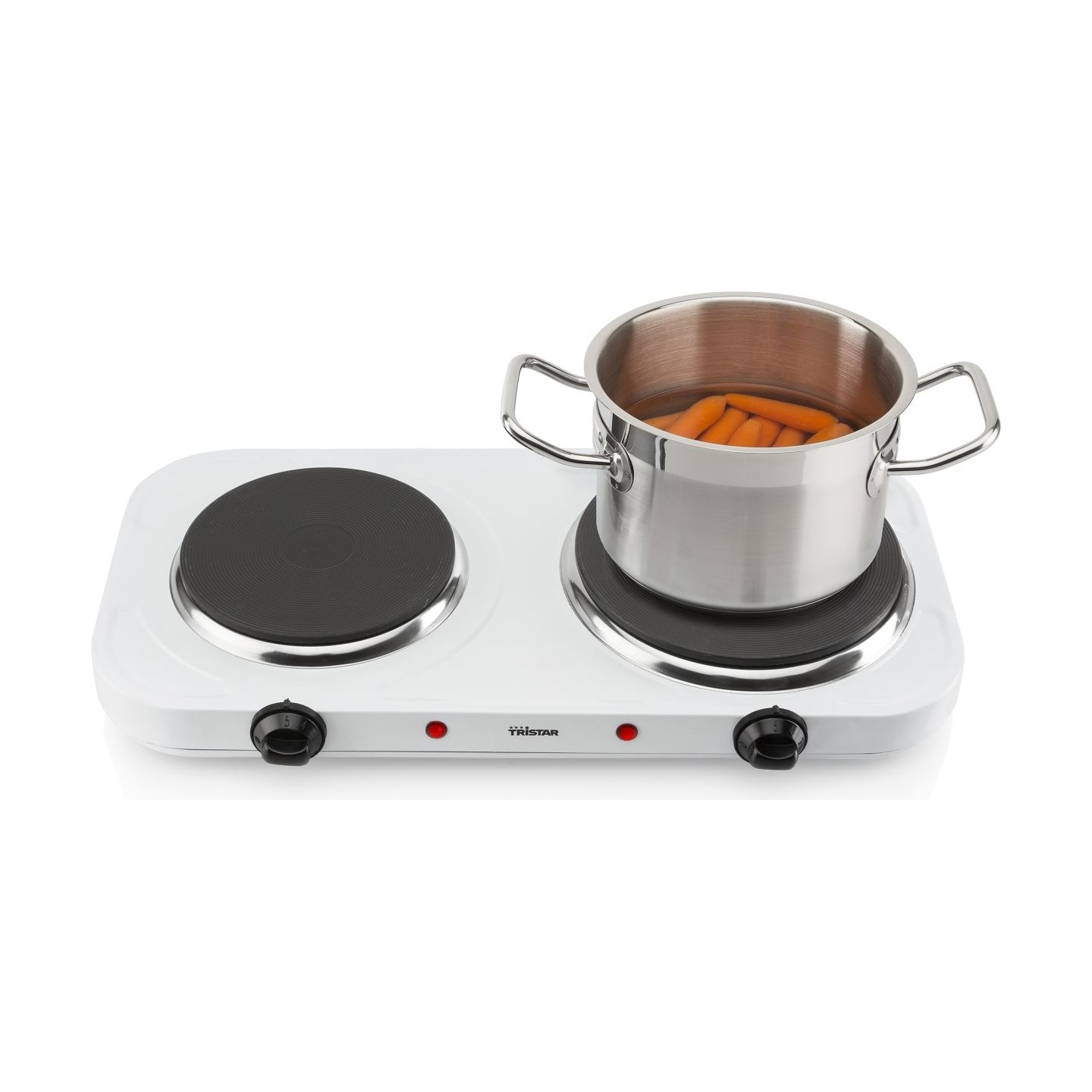 Tristar | Free standing table hob | KP-6245 | Number of burners/cooking zones 2 | Rotary | White | Electric