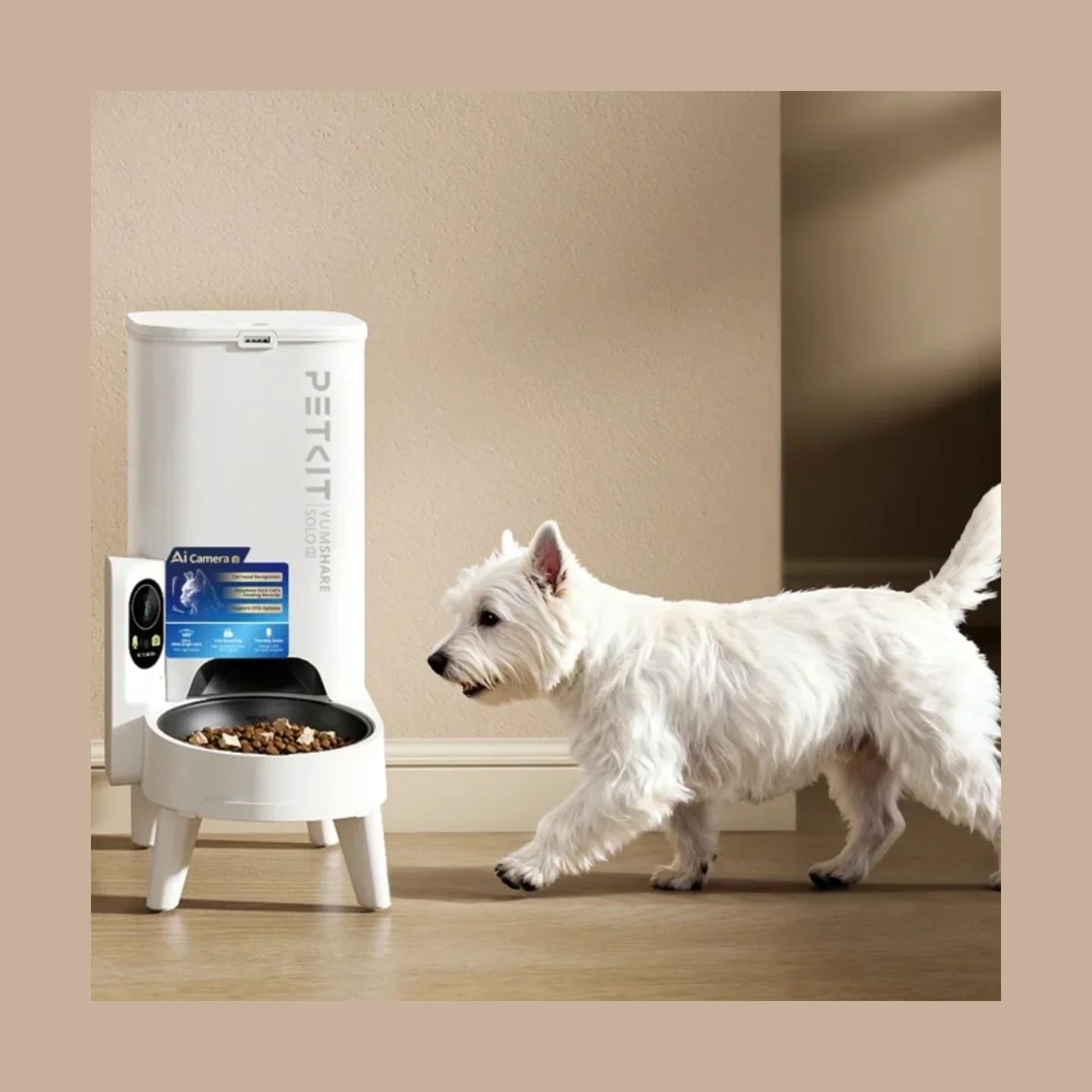 Petkit P571 2 (D4H-2) YumShare Solo 2 Feeder with camera | Capacity 3 L | Material ABS, 304 stainless steel, Silicone | White