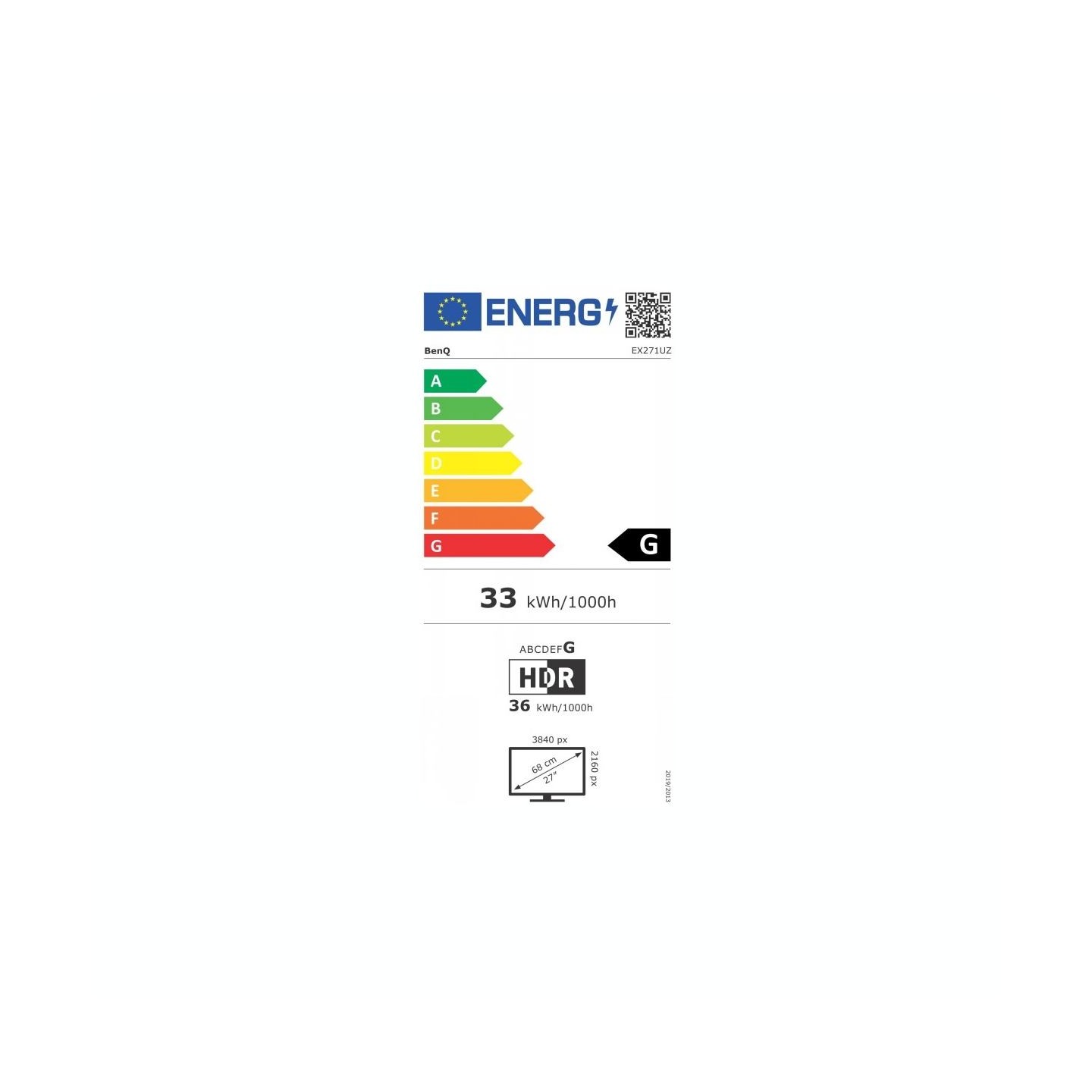 Benq MOBIUZ EX271UZ 27inch 4K OLED