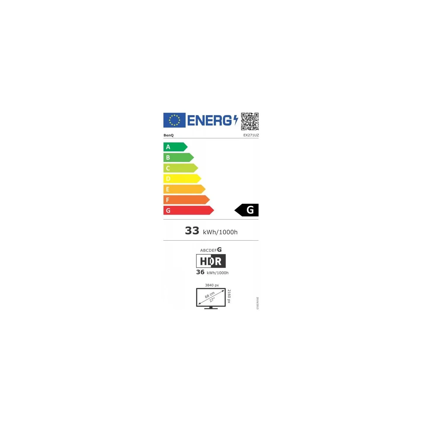 Benq MOBIUZ EX271UZ 27inch 4K OLED