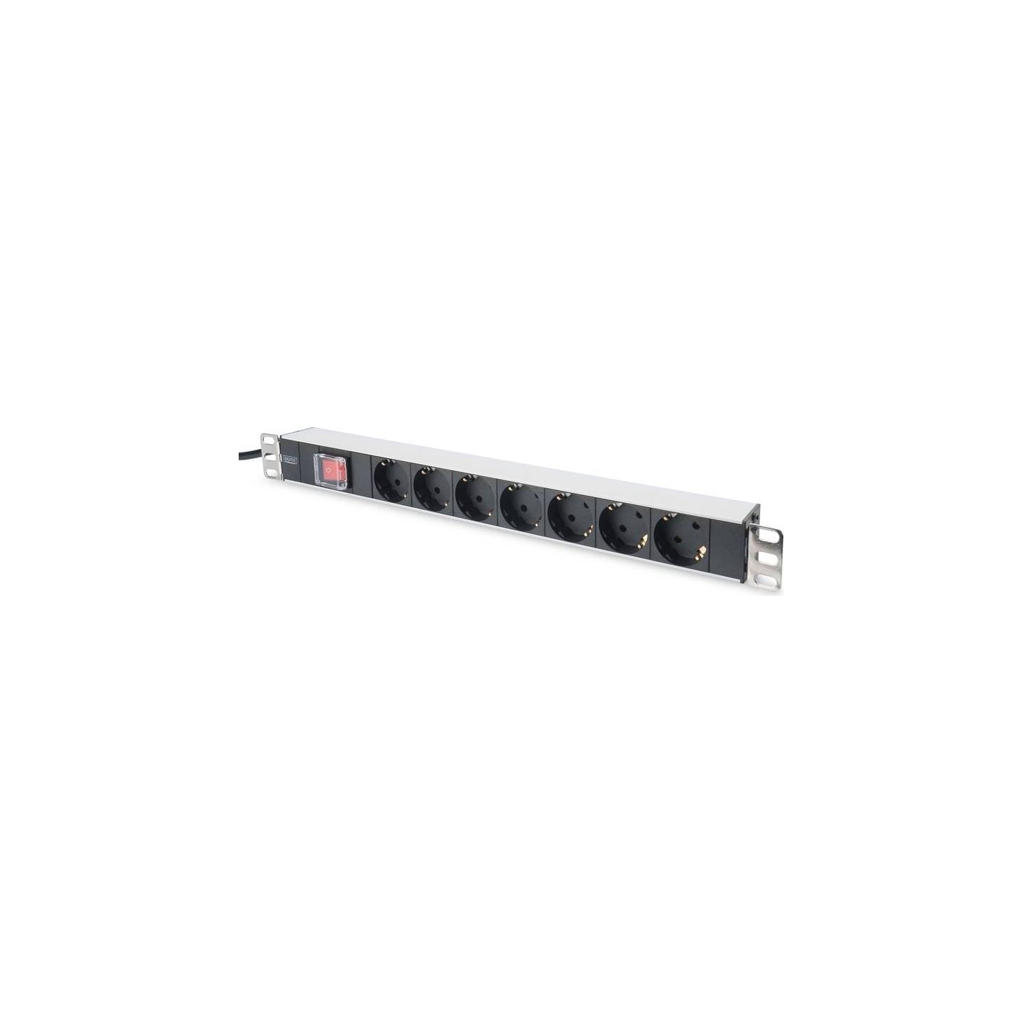 Digitus | Aluminum outlet strip with switch | DN-95402 | Sockets quantity 7