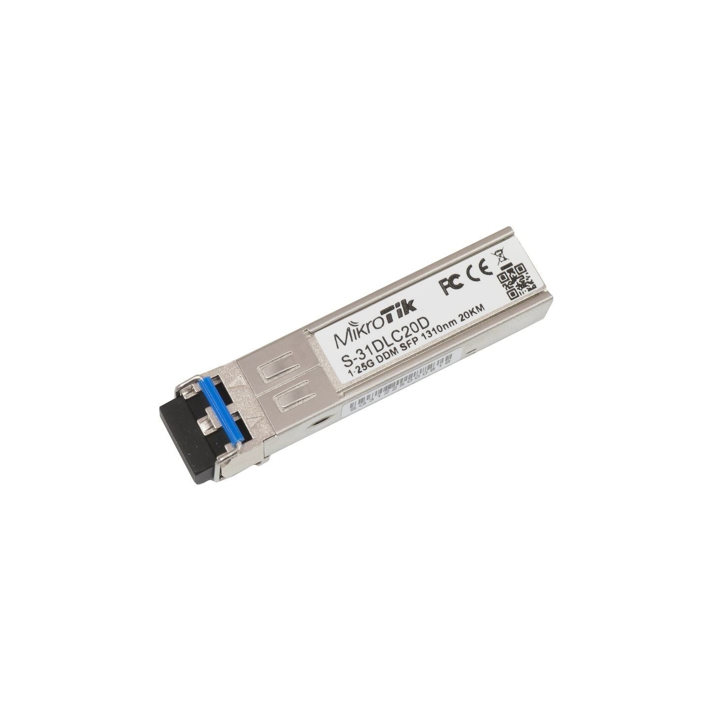 Mikrotik | S-31DLC20D | SFP | Single-Mode Fiber | Dual LC | 10/100/1000 Mbit/s | Wavelength 1310 nm | Maximum transfer distance 