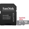 Sandisk Ultra microSDXC 64GB + SD Adapter 100MB/s Class 10 UHS-I