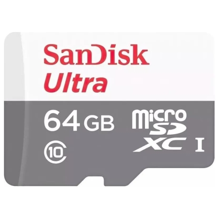 Sandisk Ultra microSDXC 64GB + SD Adapter 100MB/s Class 10 UHS-I