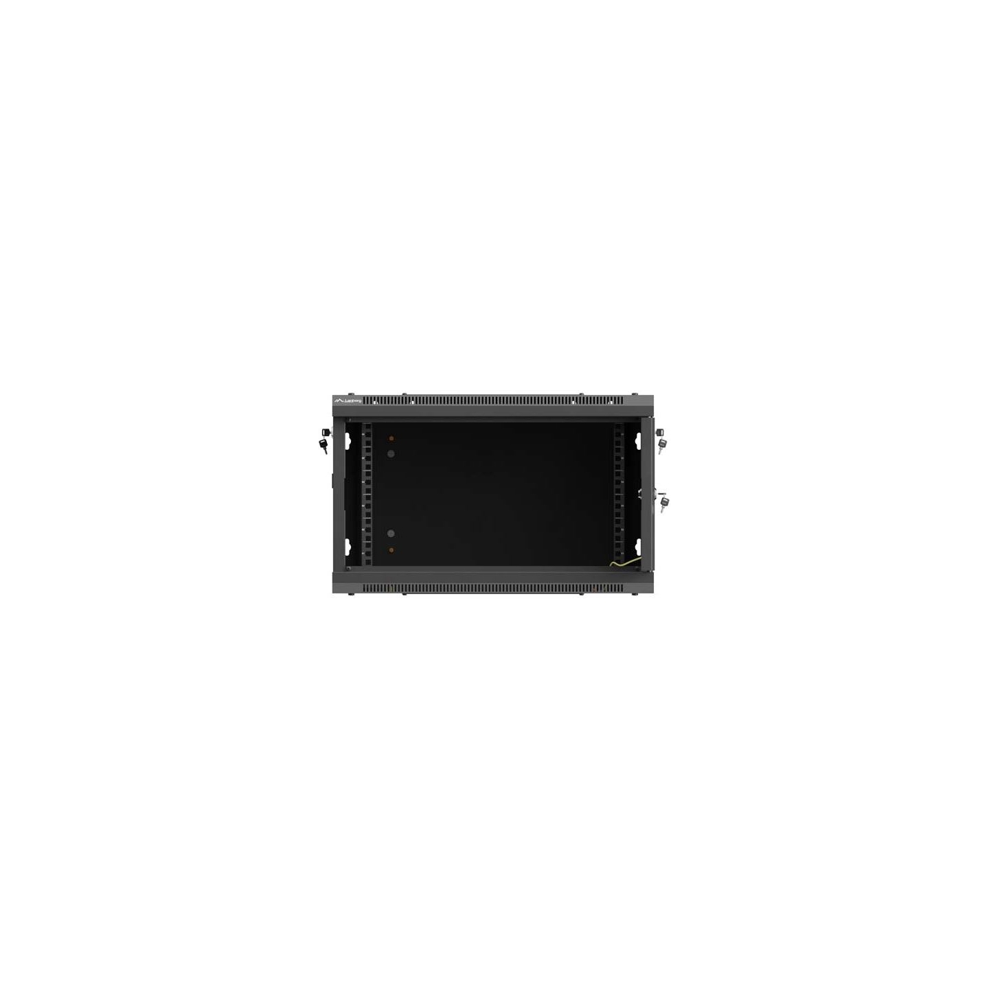 Lanberg Wall mounted installation cabinet 19" 6U 600X600 | WF01-6606-23B | Black