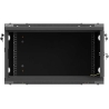 Lanberg Wall mounted installation cabinet 19" 6U 600X600 | WF01-6606-23B | Black