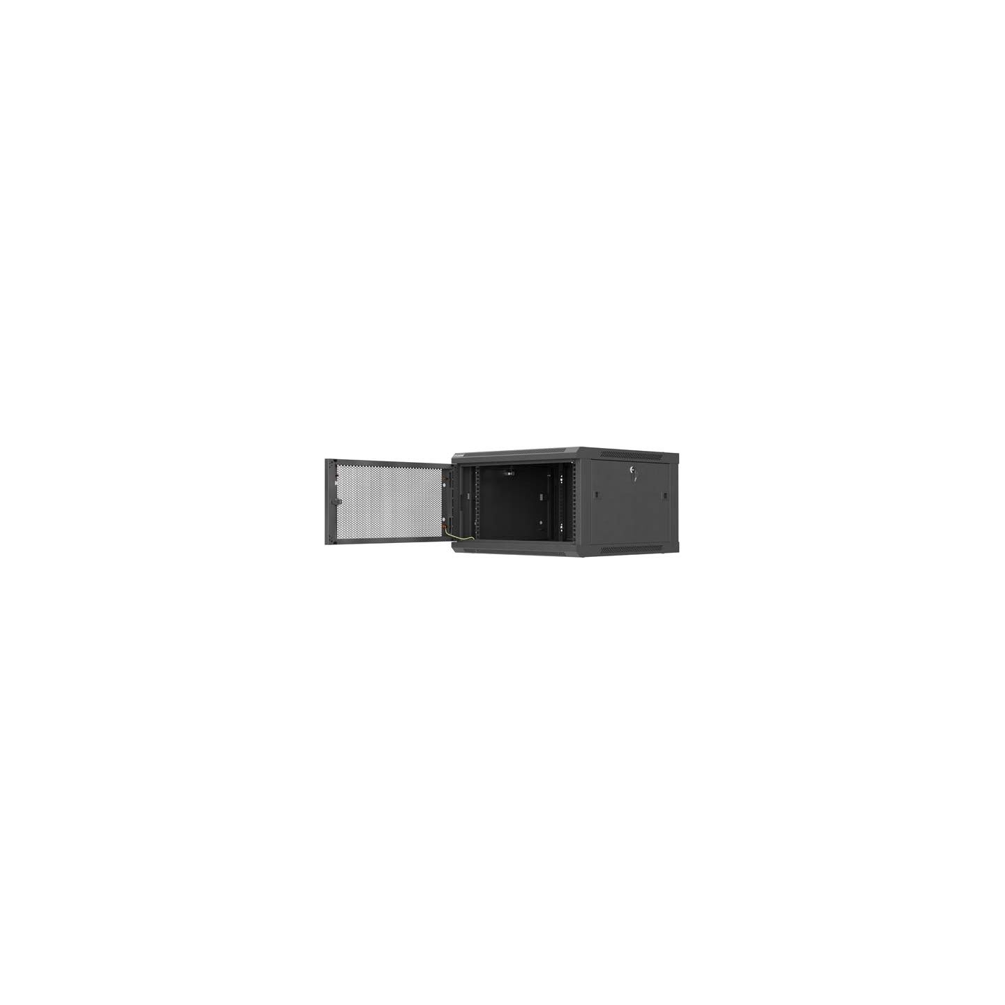 Lanberg Wall mounted installation cabinet 19" 6U 600X600 | WF01-6606-23B | Black