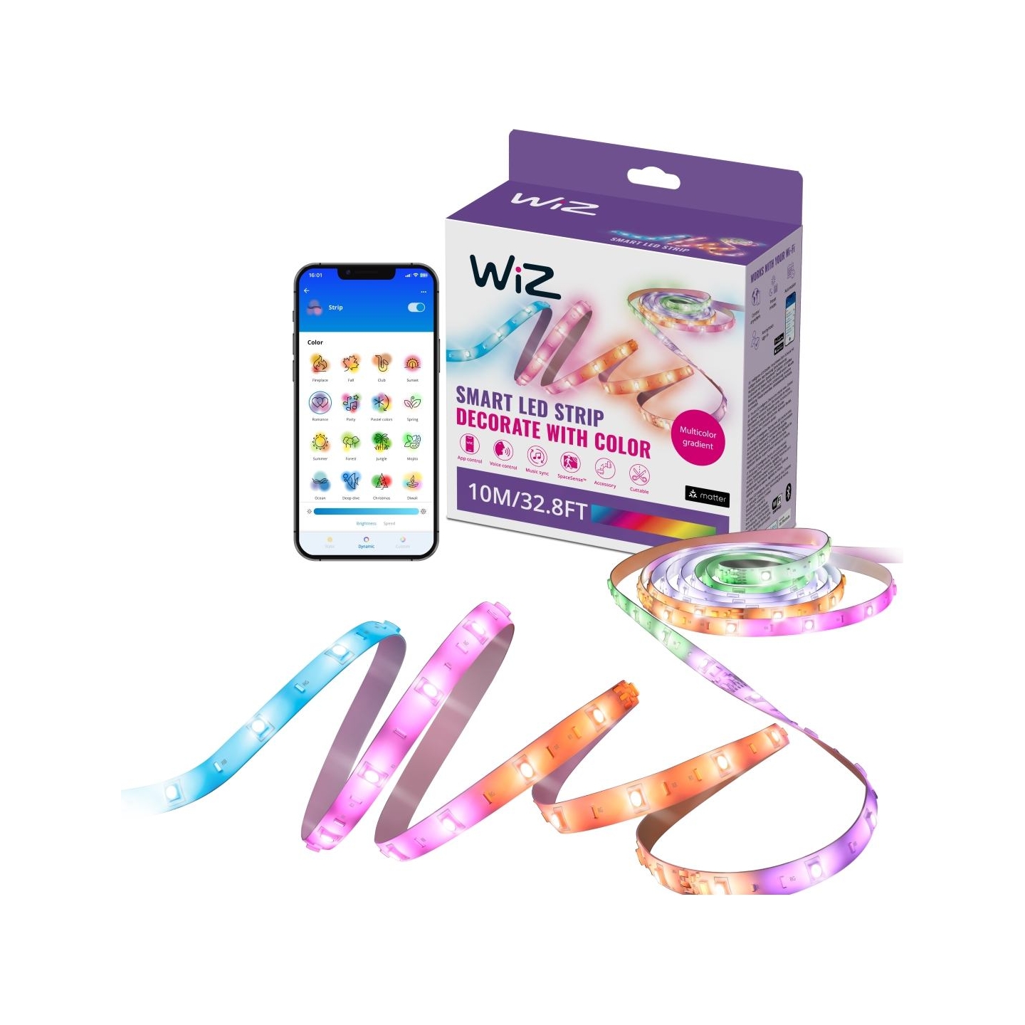 Philips Smart Smart WiFi RGBIC LED strip, 10m | 17.9 W | RGB